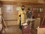 Молебен на полевом стане в передвижном храме
&nbsp;
