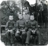Братья Беляевы. Николай - сидит справа