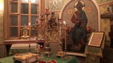 Алтарь левого придела в честь прп. Амвросия Оптинского