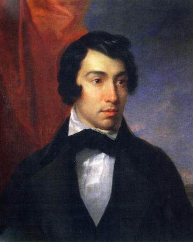 А.С. ХОМЯКОВ. Автопортрет 2-я пол. 1830-х гг.