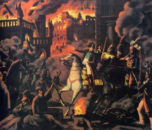 Французы в Москве. Неизв. нем. худ. 1820-е гг.